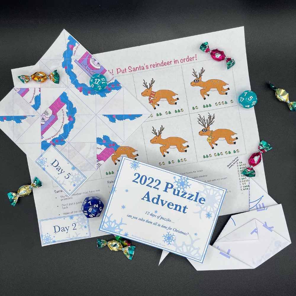 Puzzle advent calendar components