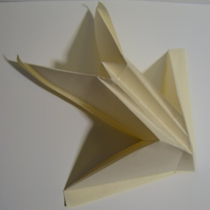 Origami bug crease